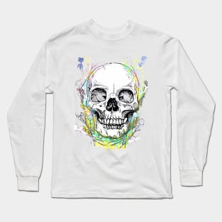 Flower Skull Long Sleeve T-Shirt